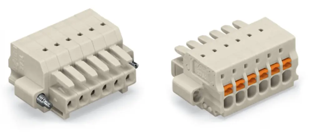 Conector de iluminación Hembra 2734, 3 Polos, Montaje enchufable, 10A | 2734-103/107-000 WAGO