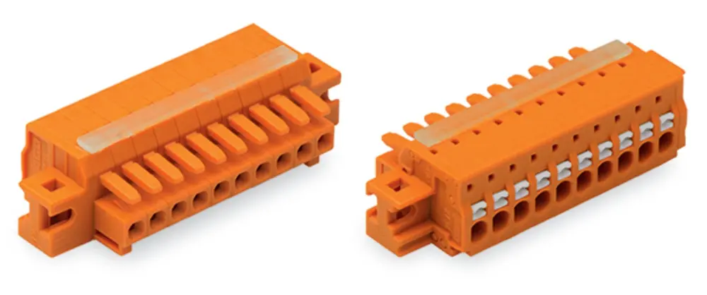 Conector de iluminación Hembra 2734, 19 Polos, Montaje de Cable, 10A | 2734-219/027-000 WAGO