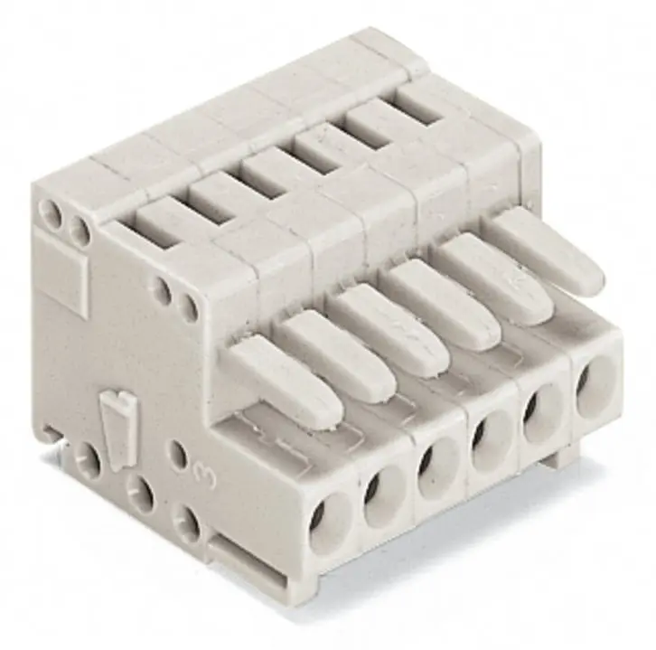 Conector de iluminación Hembra 734, 5 Polos, Montaje enchufable, 10A | 734-105 WAGO