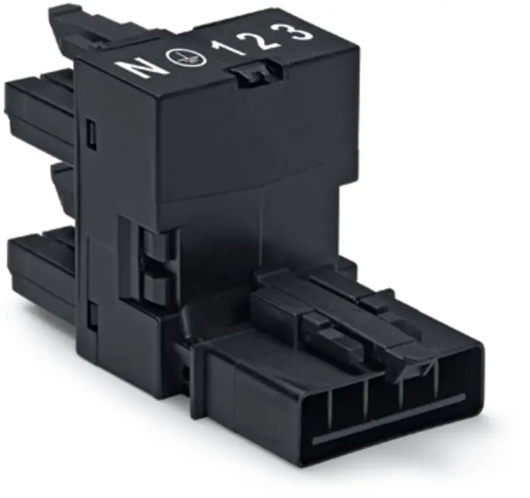Conector de iluminación Hembra 890, 5 Polos, Montaje enchufable, 13A, IP20, IP40 | 890-930 WAGO