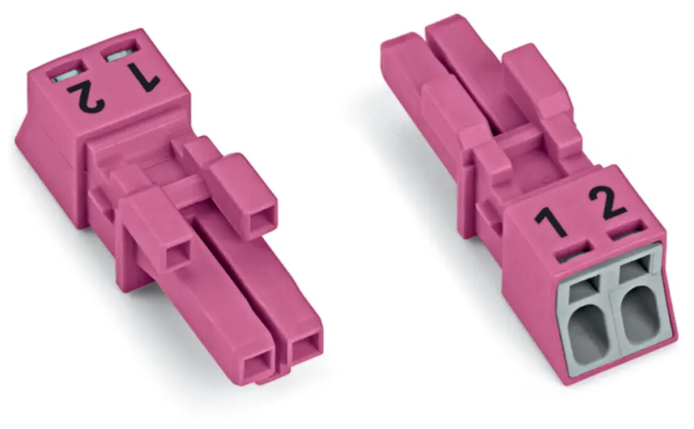 Conector de iluminación Hembra 890, 2 Polos, Montaje enchufable, 16A, IP20, IP40 | 890-282 WAGO