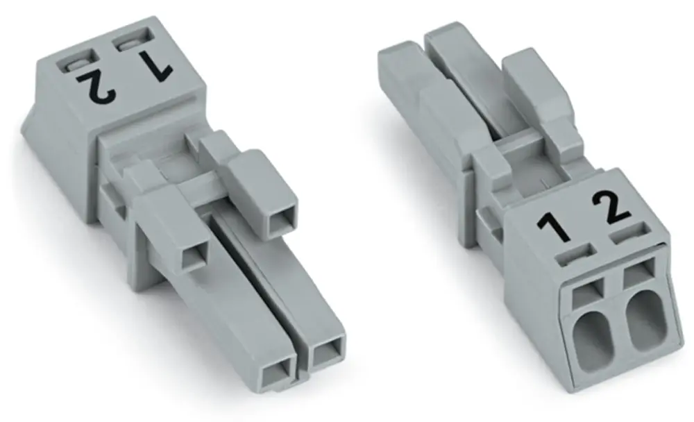 Conector de iluminación Hembra 890, 2 Polos, Montaje enchufable, 16A, IP20, IP40 | 890-242 WAGO