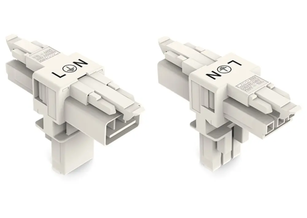 Conector de iluminación Hembra 890, 3 Polos, Montaje enchufable, 16A, IP20, IP40 | 890-656 WAGO