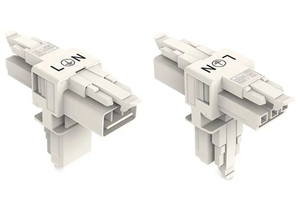 Conector de iluminación Hembra 890, 3 Polos, Montaje enchufable, 16A, IP20, IP40 | 890-665 WAGO