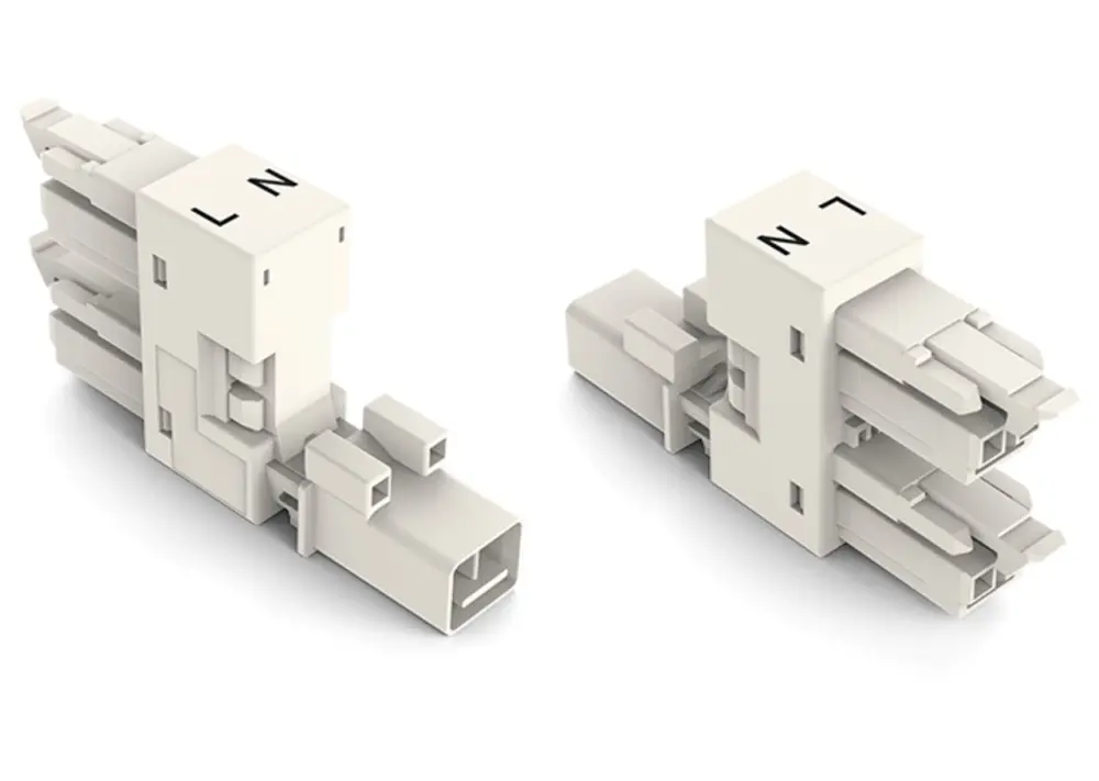 Conector de iluminación Hembra 890, 2 Polos, Montaje enchufable, 16A, IP20, IP40 | 890-1684 WAGO