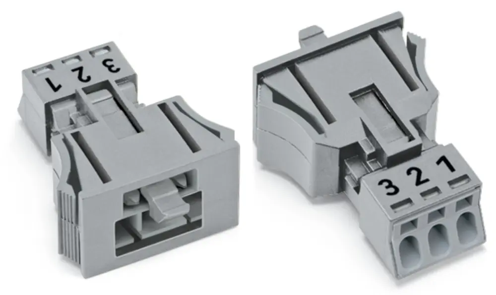 Conector de iluminación Macho 890, 3 Polos, Encaje Presión, 16A, IP20, IP40 | 890-753 WAGO