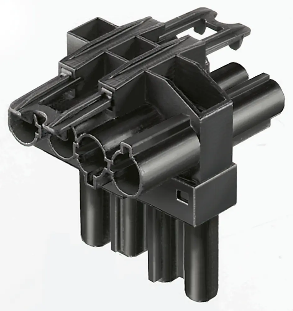 Conector de iluminación GST18i4, 4 Polos, Montaje de Cable, 250 V, 400 V, 20A, IP20 | 92.040.1053.1 Wieland