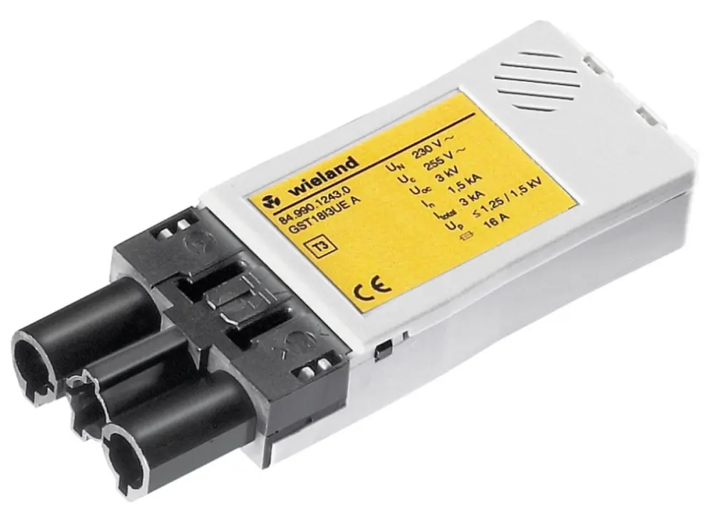 Conector de iluminación Macho GST18i3, 3 Polos, Montaje de Cable, 250 V, 16A, IP20, IP40 | 84.990.1243.0 Wieland