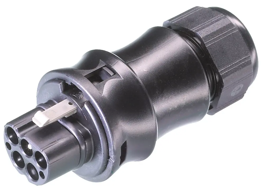 Conector de iluminación Macho RST20i5, 5 Polos, Montaje de Cable, 250 V, 20A, IP68 | 96.052.4153.1 Wieland