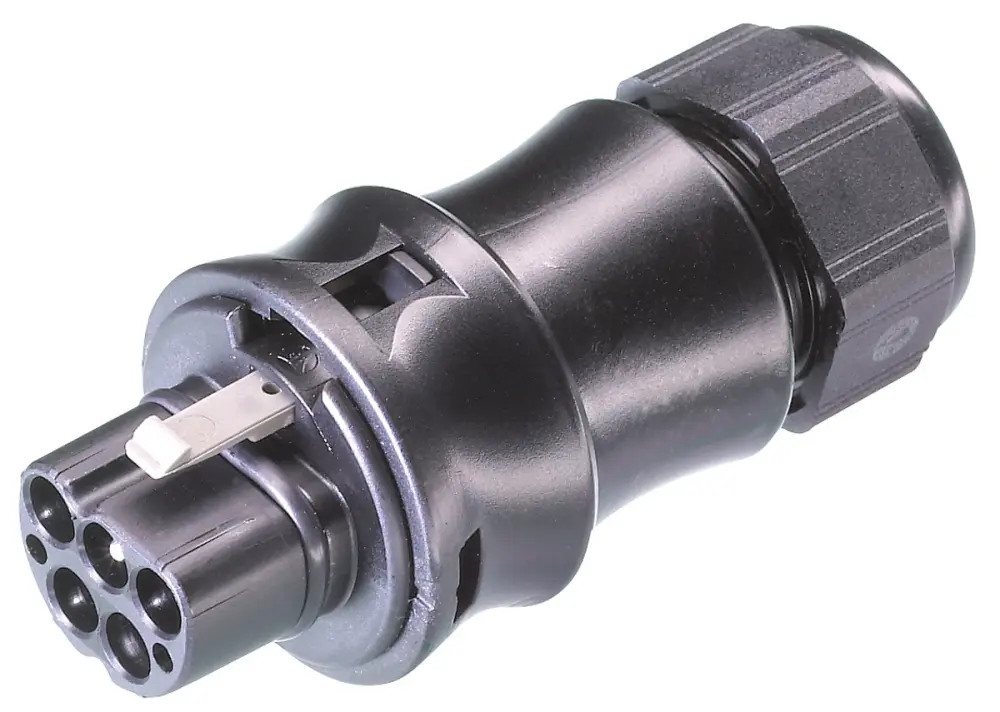 Conector de iluminación Macho RST20i5, 5 Polos, Montaje de Cable, 250 V, 20A, IP68 | 96.052.4053.1 Wieland