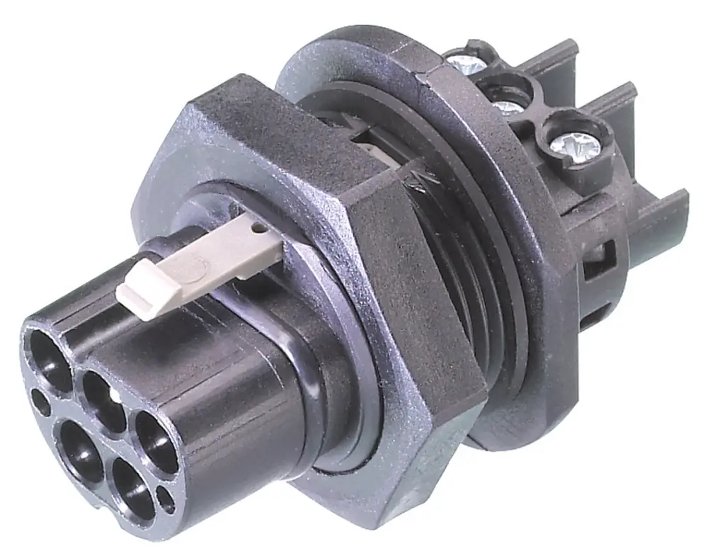 Conector de iluminación Macho RST20i5, 5 Polos, Montaje en Panel, 250 V, 400 V, 20A, IP66, IP68, IP69 | 96.052.5053.1 Wie...