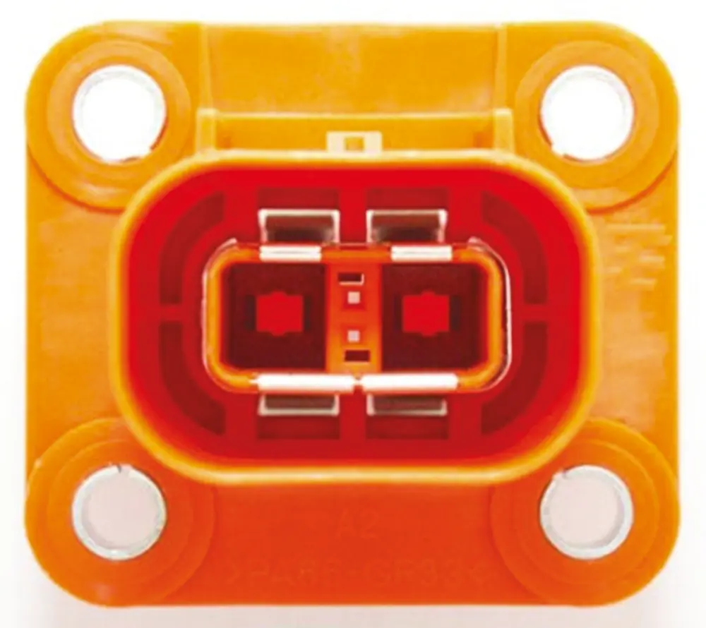 Conector para vehículos eléctricos Hembra 2 contactos, Recto, Montaje en Panel, 600 to 750V, 40A | 2103124-4 TE Connecti...