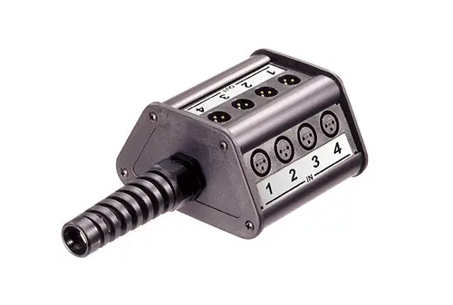 Conector XLR Hembra (género ), Macho (género B) de 3 pines Re- Products, Montaje en Panel | NSB1A-8/4