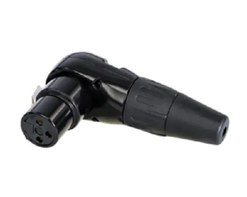 Conector XLR Hembra Recto de 3 pines Re- Products, Montaje de Cable | RC3FR-B