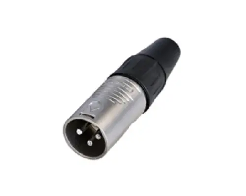 Conector XLR Macho Recto de 3 pines Re- Products, Montaje de Cable | RC3M