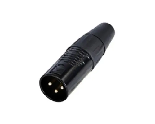 Conector XLR Macho Recto de 3 pines Re- Products, Montaje de Cable | RC3M-B
