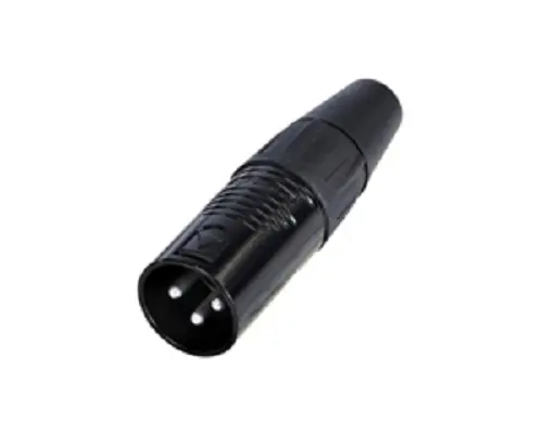 Conector XLR Macho Recto de 3 pines Re- Products, Montaje de Cable | RC3M-BAG