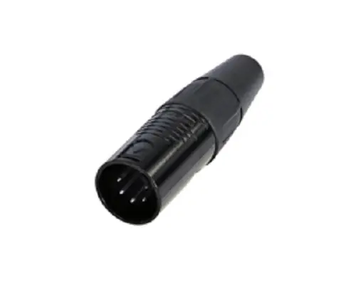 Conector XLR Macho Recto de 5 pines Re- Products, Montaje de Cable | RC5M-BAG
