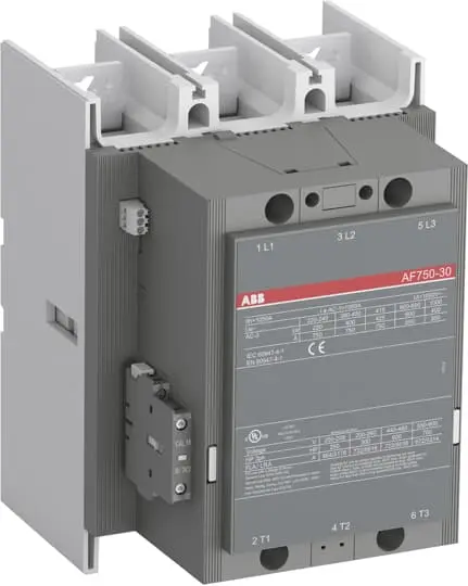 Contactor ABB AF750-30-11 AF de 3 polos, 3 NA, 1 kA, bobina 250 V, 425 kW | 1SFL637001R7011 AF750-30-11 100-250VACD