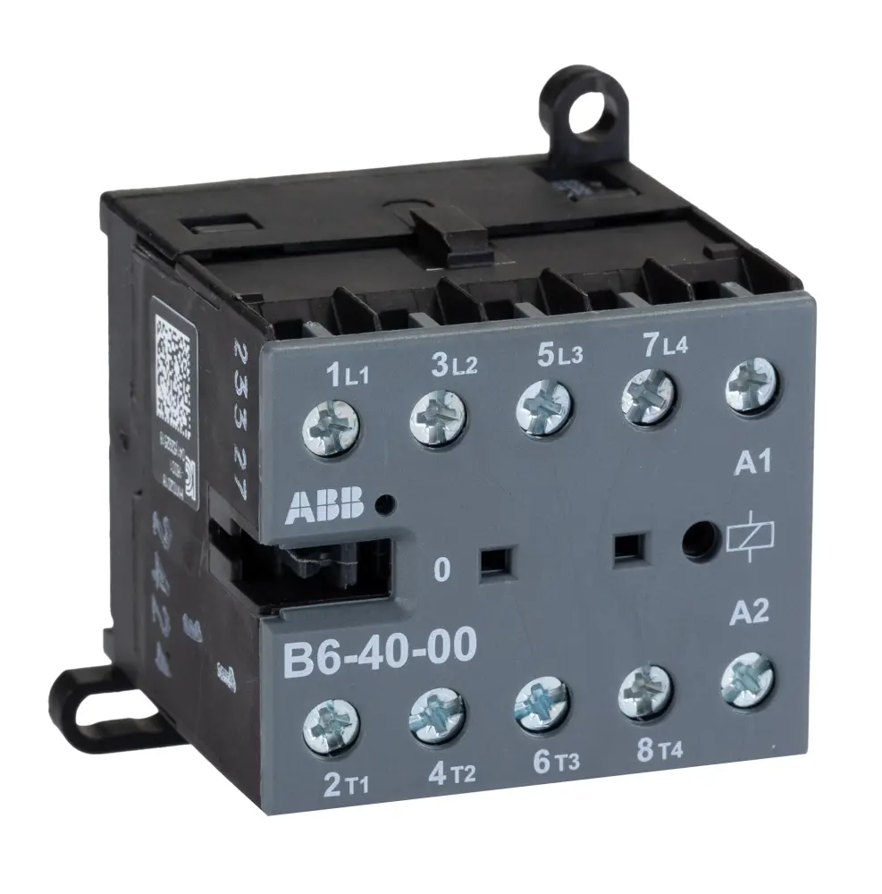 Contactor ABB B6-40-00 de 4 polos, 4 NA, 20 , bobina 240 V, 4 kW | GJL1211201R8000 B6-40-00 220-240V AC