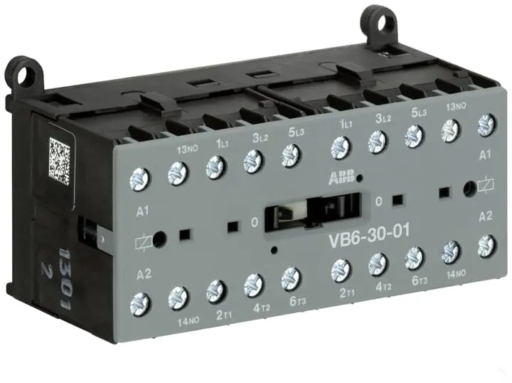 Contactor ABB VB6-30-01 de 3 polos, 3 NA, 20 , bobina 240 V, 4 kW | GJL1211901R8010 VB6-30-01 220-240V AC