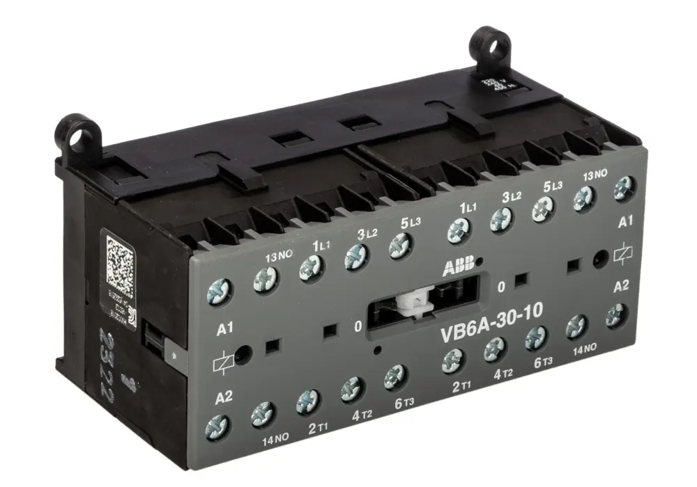 Contactor ABB VB6A-30-10 de 3 polos, 3 NA, 20 , bobina 240 V, 4 kW | GJL1211911R8100 VB6A-30-10 220-240V AC