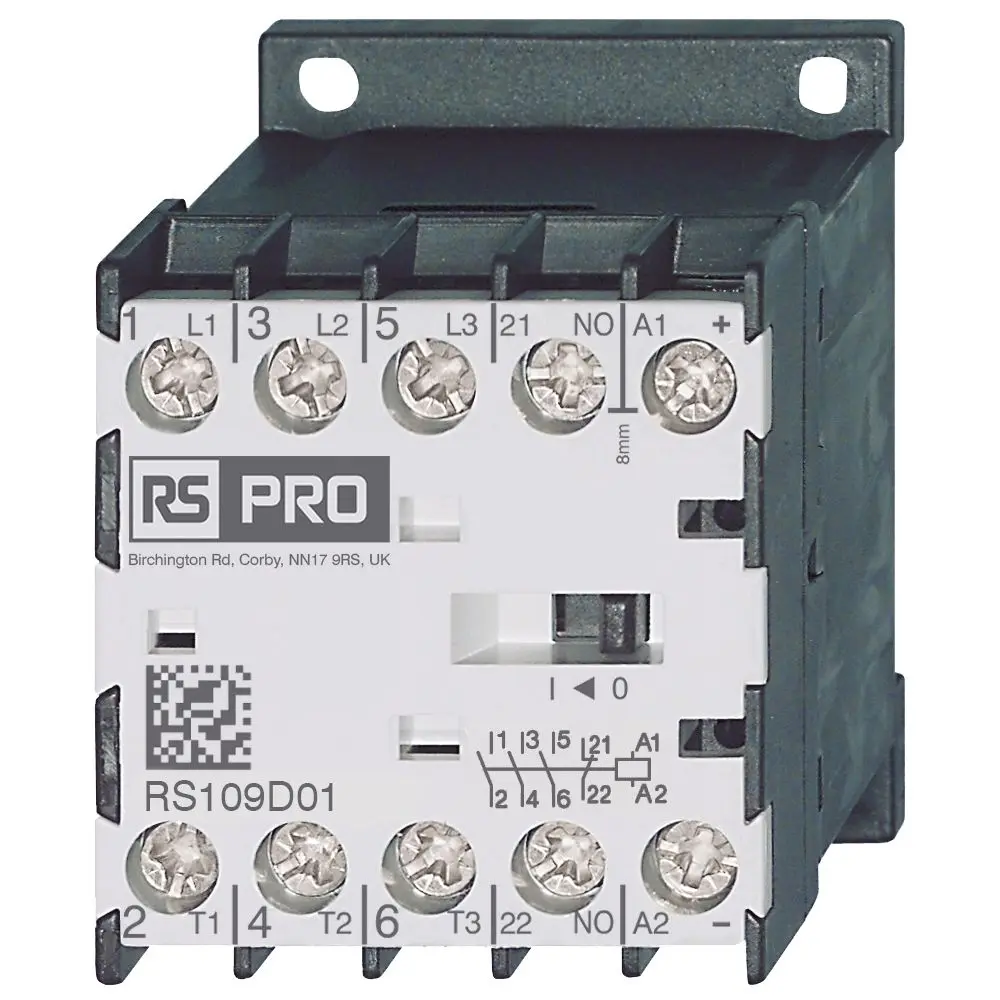 Contactor de 3 polos, 9 , bobina 230 V ca, 4 kW