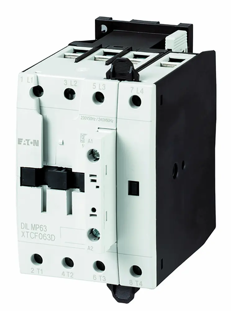 Contactor Eaton DILM de 4 polos, 200 , bobina 440 V ac | 109869 DILMP63(RDC24)
