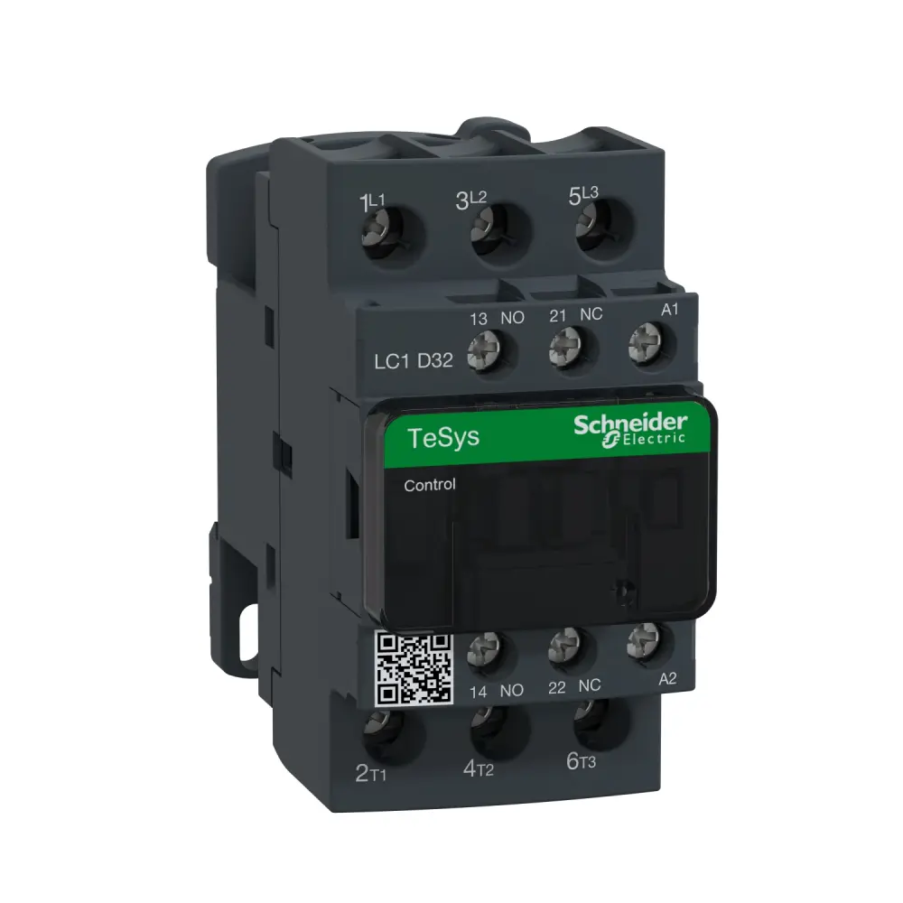Contactor Schneider Electric TeSys Deca LC de 3 polos, 3 NA, 32 , bobina 230 V ac, 15 kW | LC1D32P7TQ