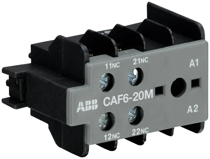 Contacto auxiliar ABB CAF6-20M, montaje: frontal, 2 NA, 250,69 kV, 6 | GJL1201330R0007 CAF6-20M