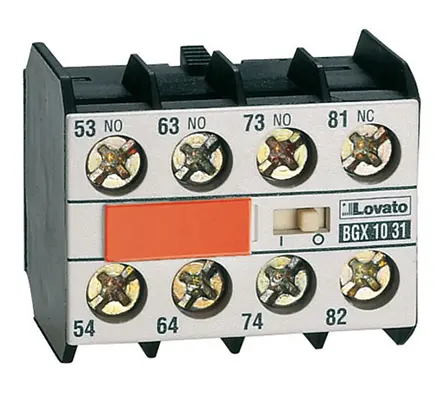 Contacto auxiliar Lovato BG, montaje: carril DIN, terminal: roscado, 1NC + 3NO, 690 V, 10 | 11BGX1031