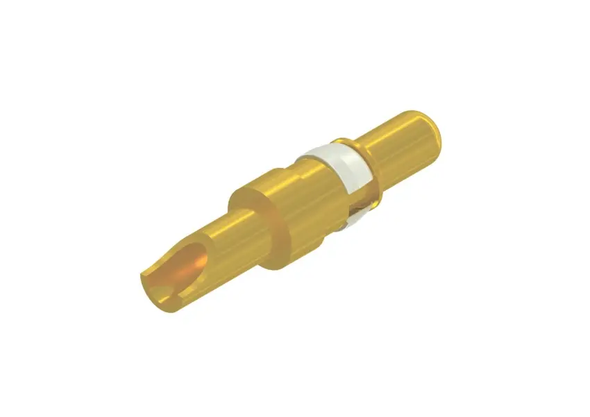 Contacto de alimentación de conector D-Sub CONEC 131A10029X, 3.6mm, Macho, Soldadura, Revestimiento de Flash de oro