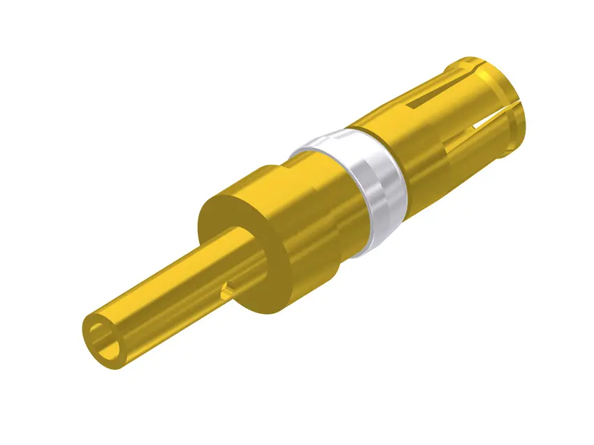 Contacto de alimentación de conector D-Sub CONEC 132C11019X, 2.6mm, Hembra, Crimpado, Revestimiento de Oro sobre