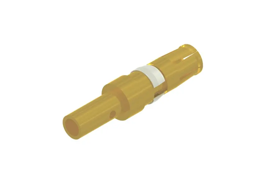 Contacto de alimentación de conector D-Sub CONEC 132C11029X, 2.6mm, Hembra, Crimpado, Revestimiento de Oro sobre