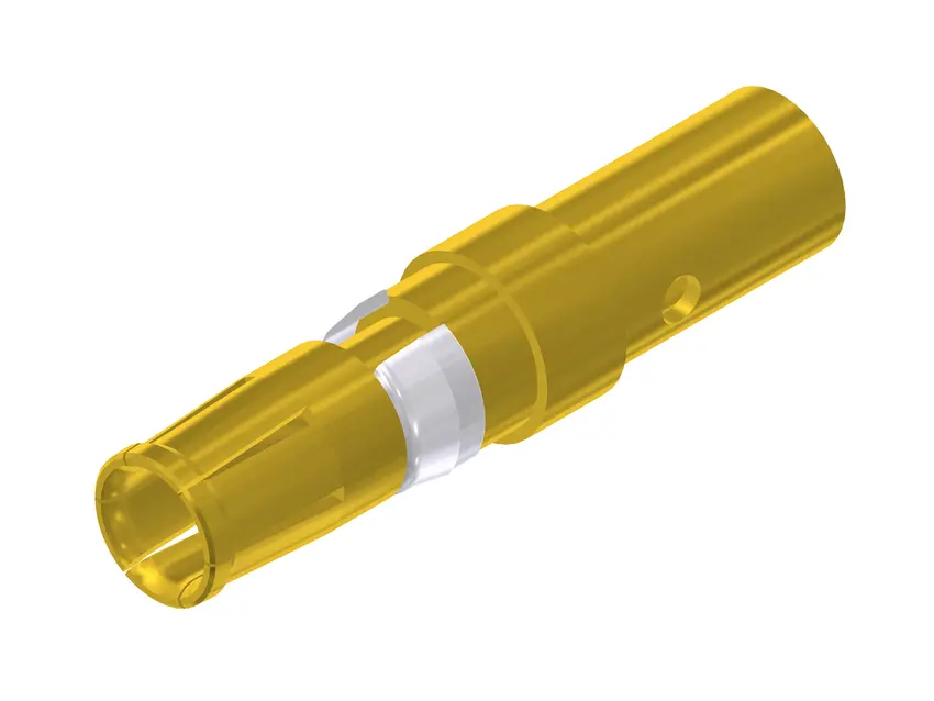 Contacto de alimentación de conector D-Sub CONEC 132C11039X, 4.7mm, Hembra, Crimpado, Revestimiento de Oro sobre