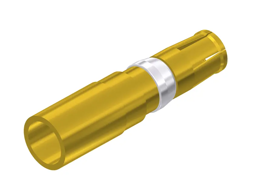 Contacto de alimentación de conector D-Sub CONEC 132C11049X, 5.8mm, Hembra, Crimpado, Revestimiento de Oro sobre