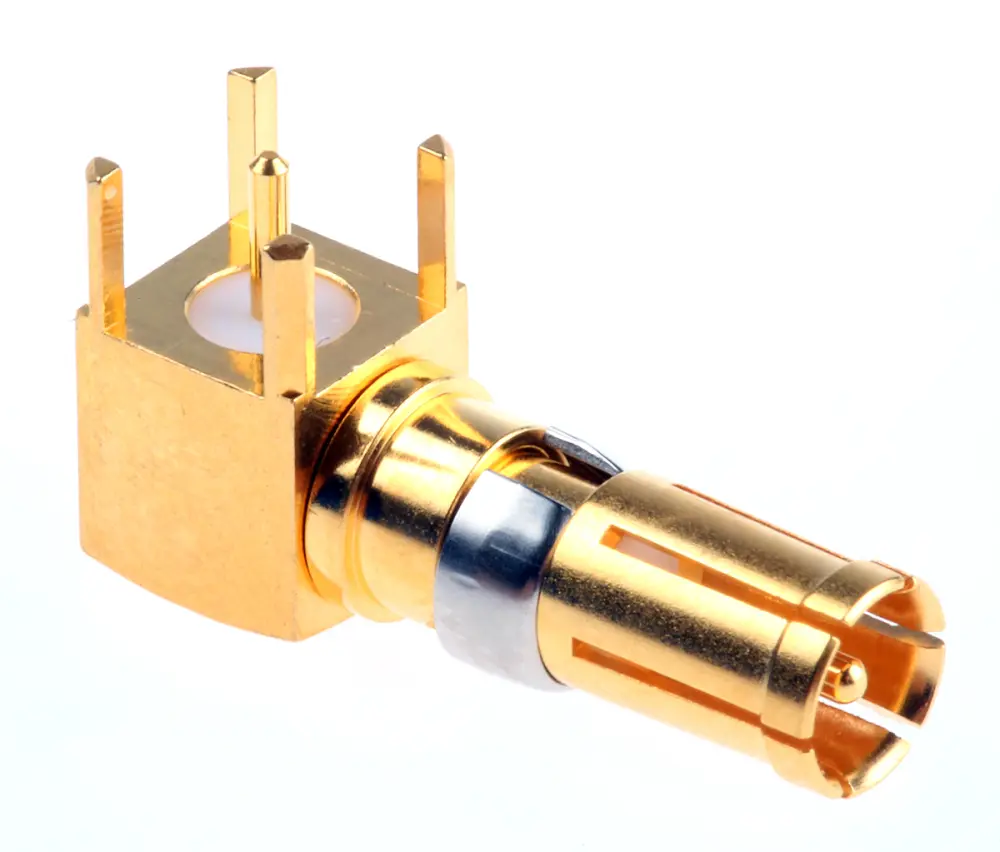 Contacto coaxial de conector D-Sub , Hembra, Soldador, Revestimiento de Oro sobre Níquel