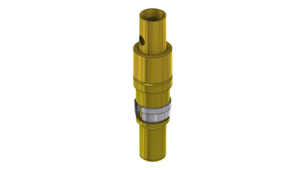 Contacto coaxial de conector D-Sub Deltron Connectors COAX-PZ-2-50/2, Serie COAX, Macho, Revestimiento de Oro