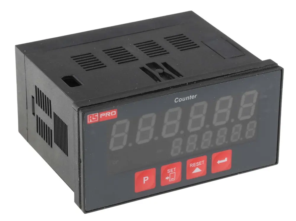Contador de Impulsos, con display LED de 6 dígitos, 24 V