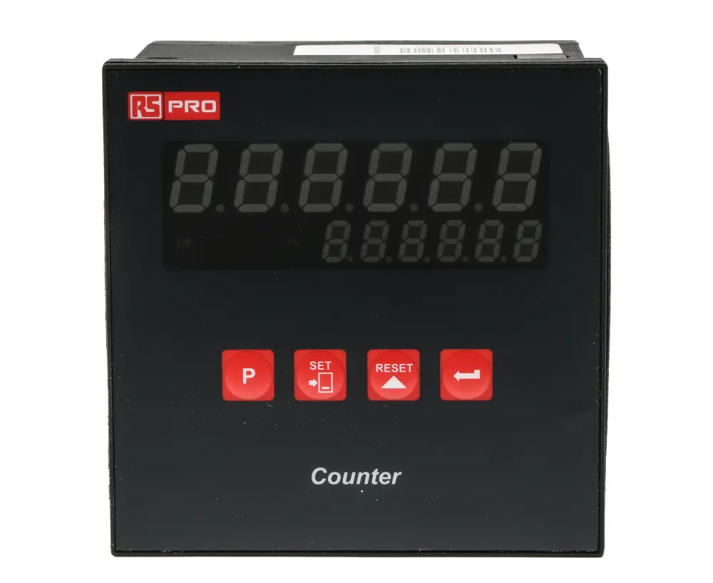 Contador de Segundos, con display LED de 6 dígitos, 230 V ac