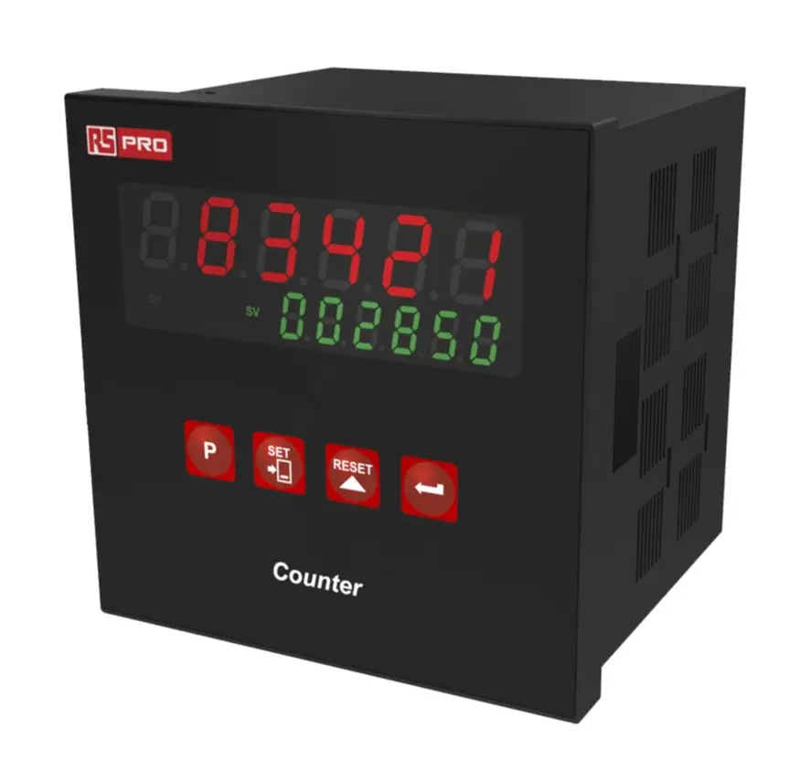 Contador de Segundos, con display LED de 6 dígitos, 24 V