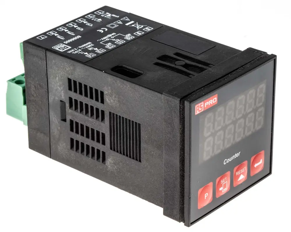 Contador de Segundos, con display LED de 6 dígitos, 230 V ac