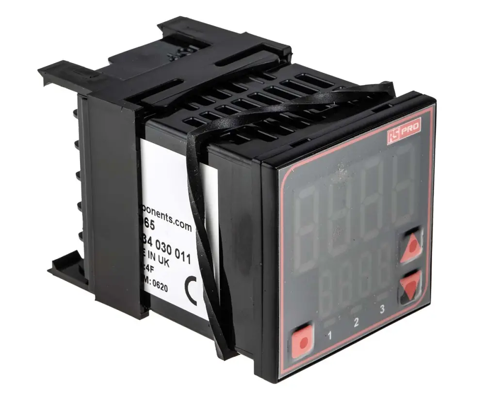 Controlador de temperatura PID, 48 x 48mm, 110 → 240 V ac Analogue, B Type Thermocouple, C Type