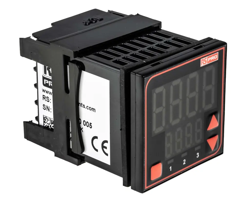 Controlador de temperatura PID, 48 x 48mm, 110 → 240 V ac Analogue, B Type Thermocouple, C Type