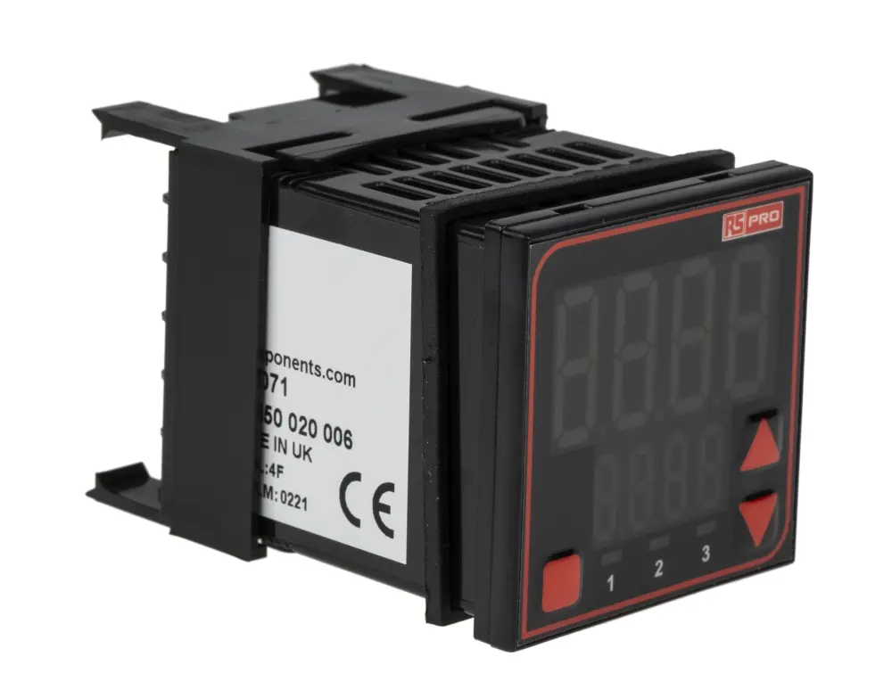 Controlador de temperatura PID, 48 x 48mm, 110 → 240 V ac Analogue, B Type Thermocouple, C Type