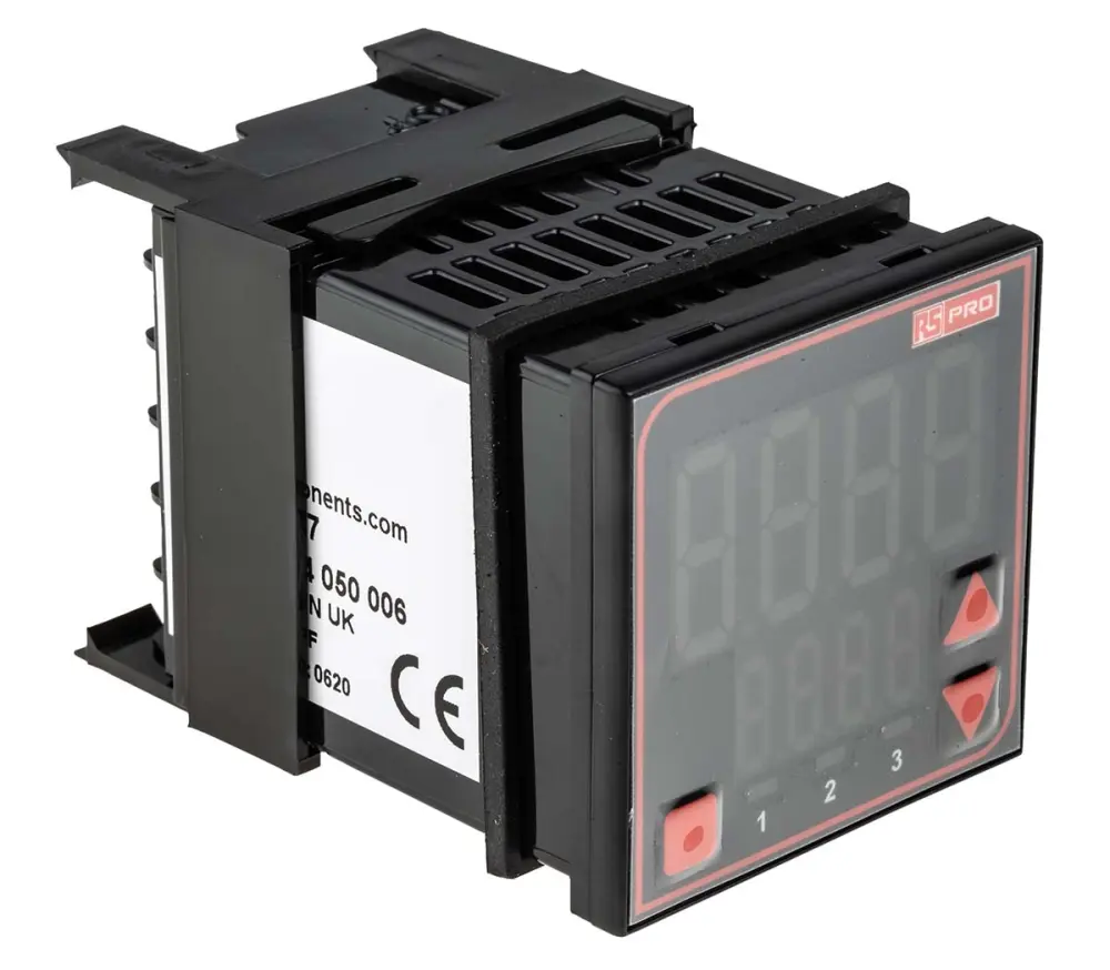 Controlador de temperatura PID, 48 x 48mm, 24 V ac / dc Analógico, Termopar tipo B, Termopar tipo C, Termopar