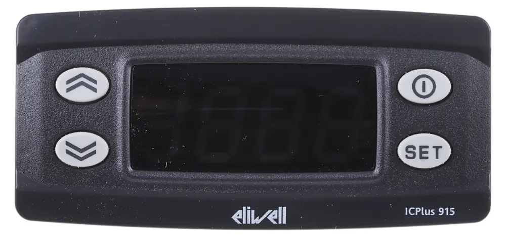 Controlador de temperatura ON/OFF Eliwell serie ICPlus, 74 x 32mm, 230 V, 1 entrada Termopar de tipo K, 2 salidas | IC+ 91...