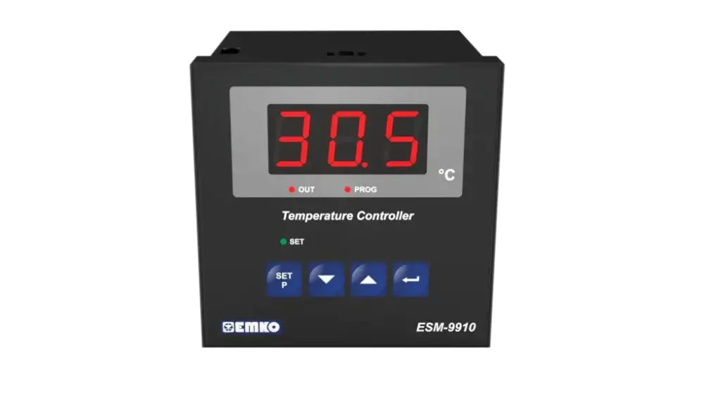 Controlador de temperatura ON/OFF Emko serie ESM, 96x96x96mm, 230 V ac, 1 entrada, 1 salida Relé | ESM-9910.5.03.0.1/00.0...