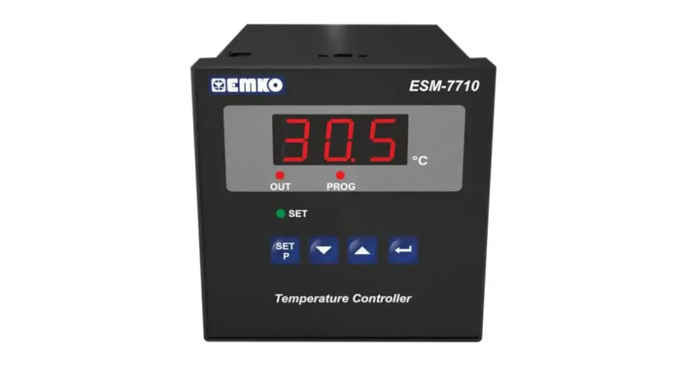 Controlador de temperatura ON/OFF Emko serie ESM, 72x72x95.5mm, 230 V ac, 1 entrada, 1 salida Relé | ESM-7710.5.03.0.1/01...