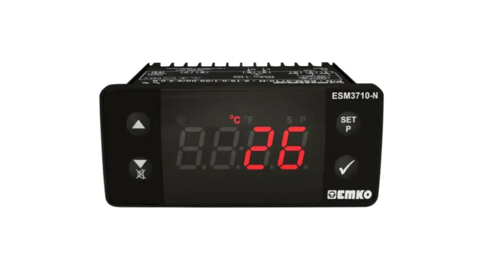 Controlador de temperatura ON/OFF Emko serie ESM, 76x34.5x71mm, 230 V ac, 1 entrada, 1 salida Relé | ESM-3710-N.5.14.0.1/...